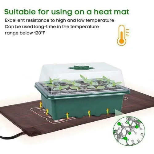10 Set 12-Hole Plant Seed Grow Box | Propagation Nursery Seedling Starter Tray