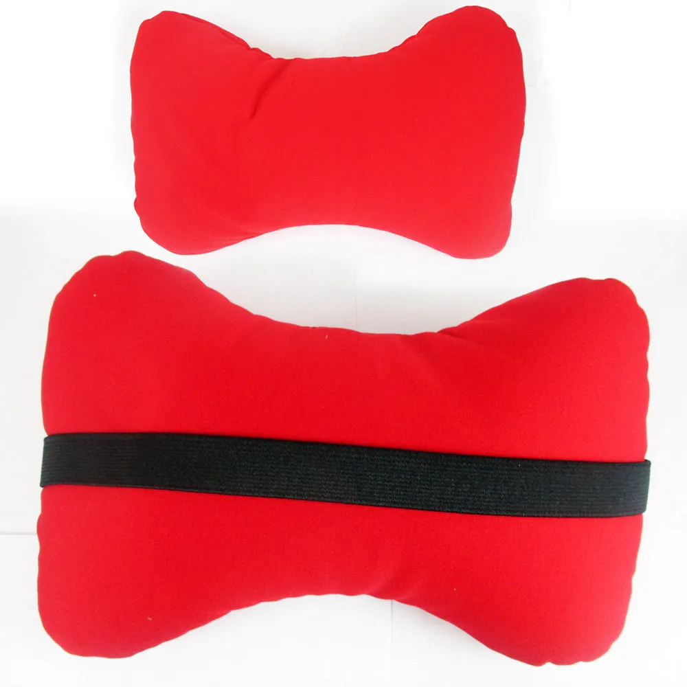 2PC Car Travel Auto Headrest Neck Seat Cushion Support Pillow Rest Sleep Comfort