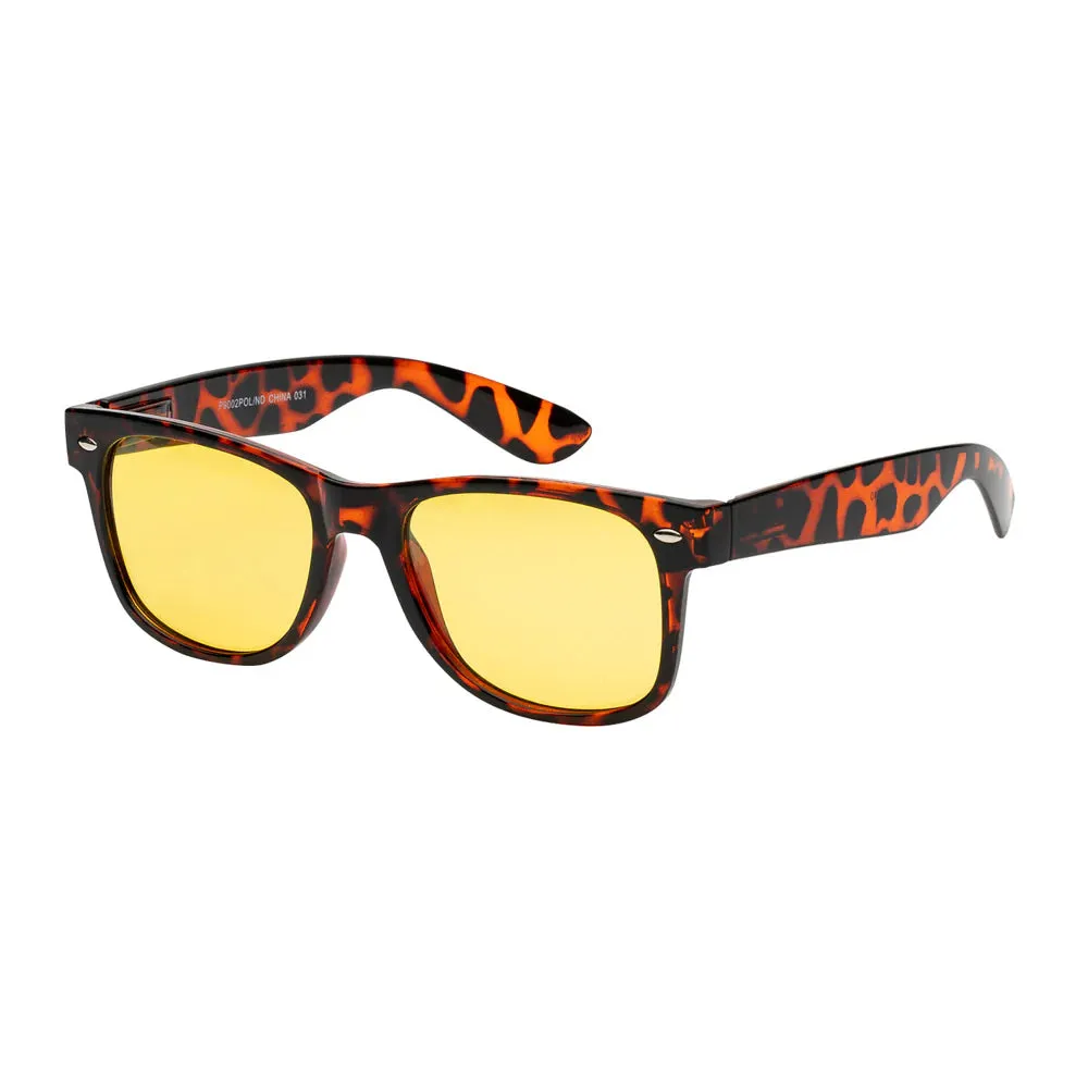 2PC Polarized Night Vision Driving Glasses Sunglasses Sport UV400 Safety Eyewear