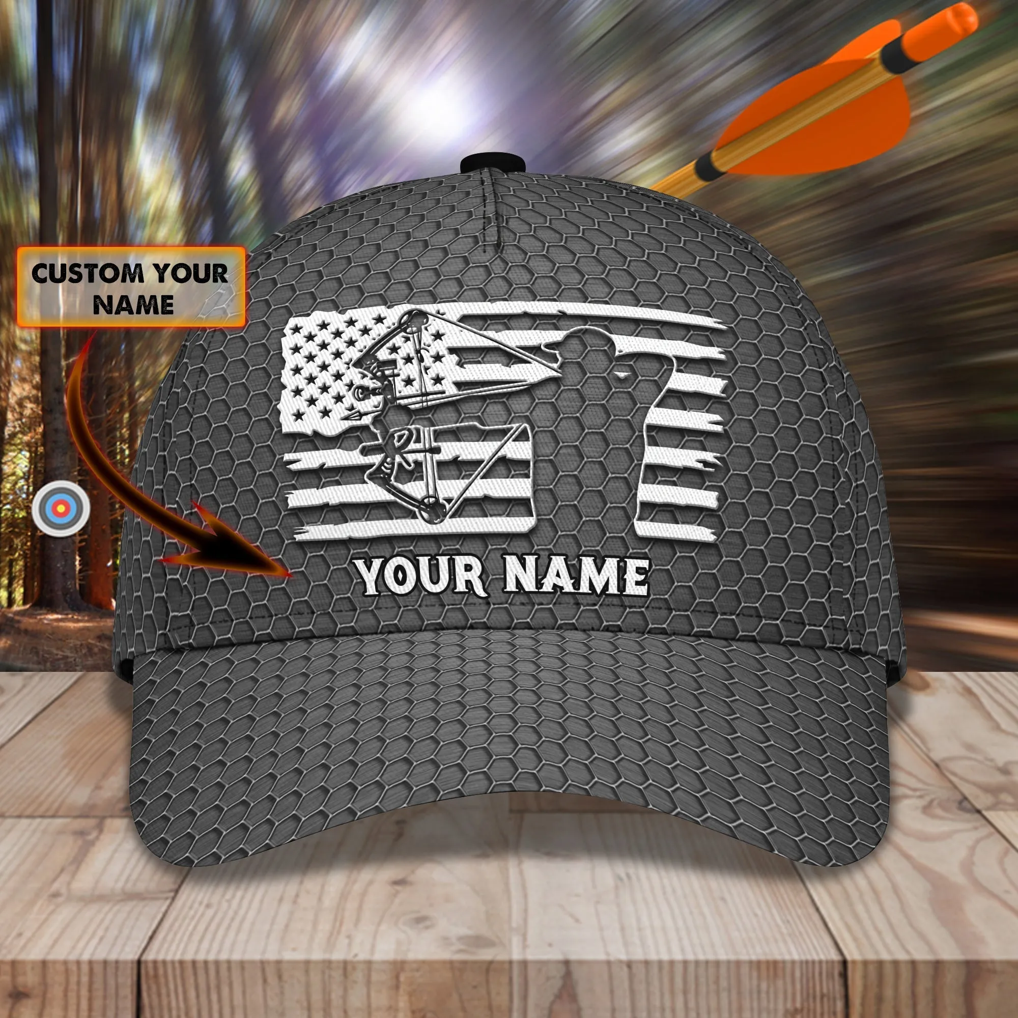 3D Classic Cap Archery F Personalized Name Cap 37 Namashops
