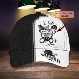 3D Classic Cap Barber1 Personalized Name Cap Namashops
