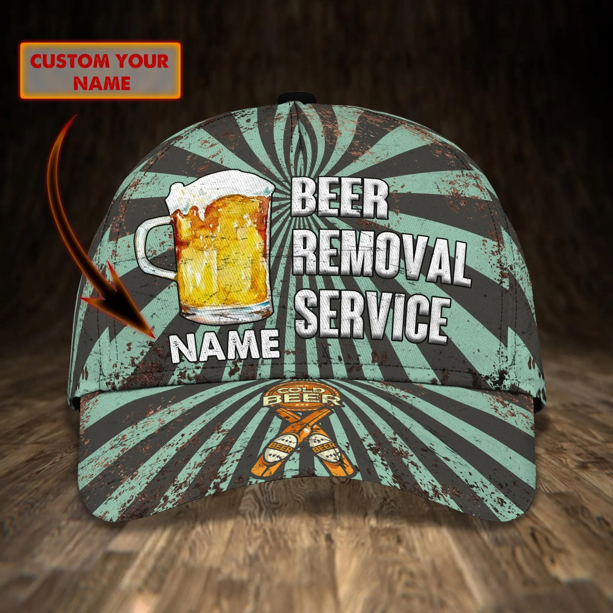3D Classic Cap Beer Removal Servicepersonalized Name Cap nama266 Namashops