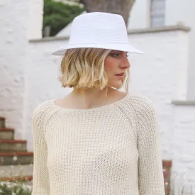 Avoca Fedora Sun Hat White