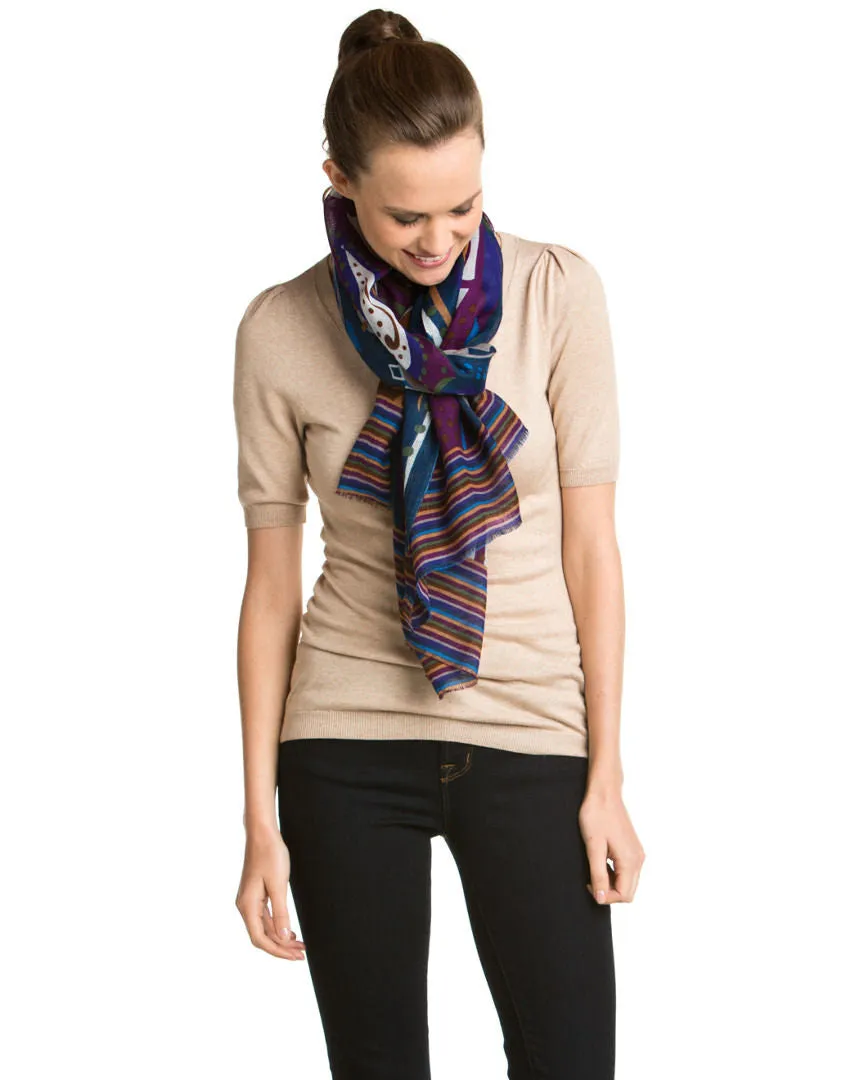 Boho Paisley Print Scarf