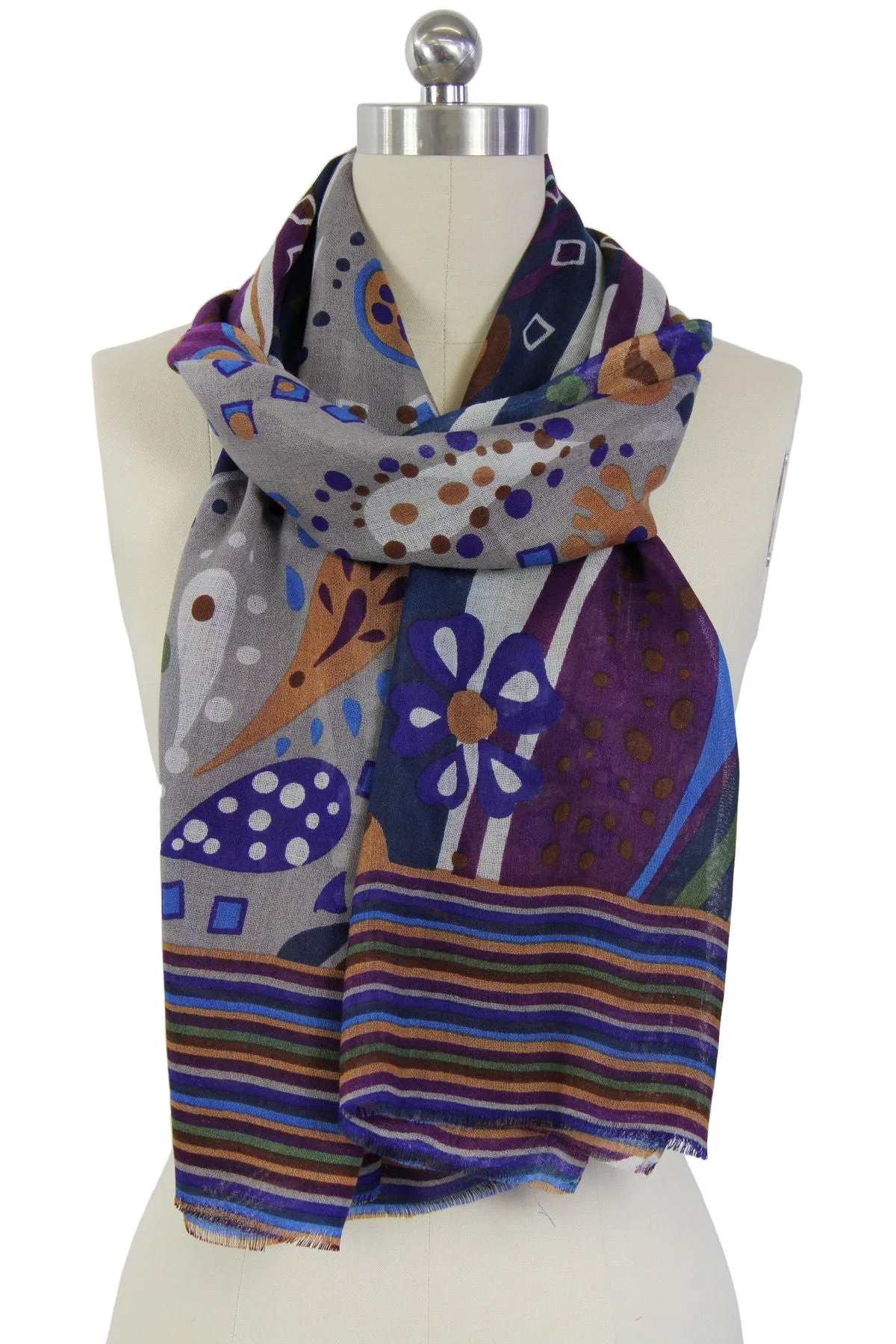 Boho Paisley Print Scarf