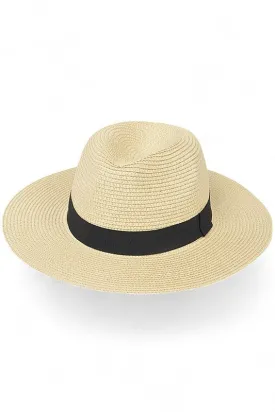 Classic Straw Fedora Hat