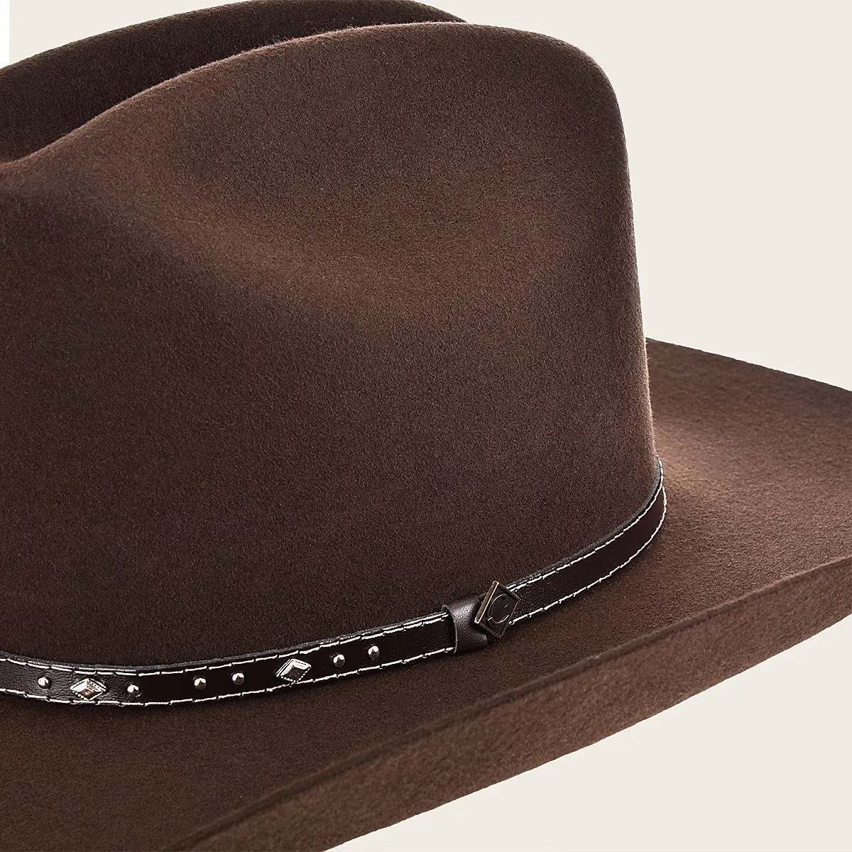 Cuadra Dark Brown wool western hat