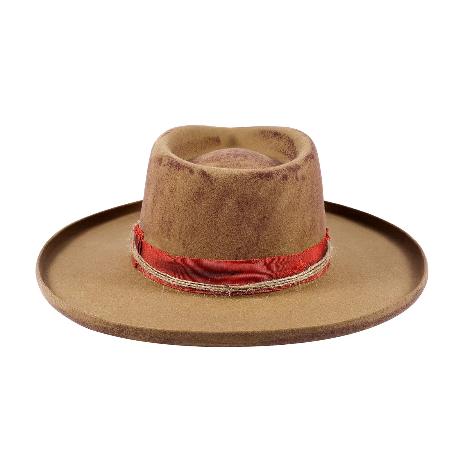 Distressed Wool Fedora-Urban Style