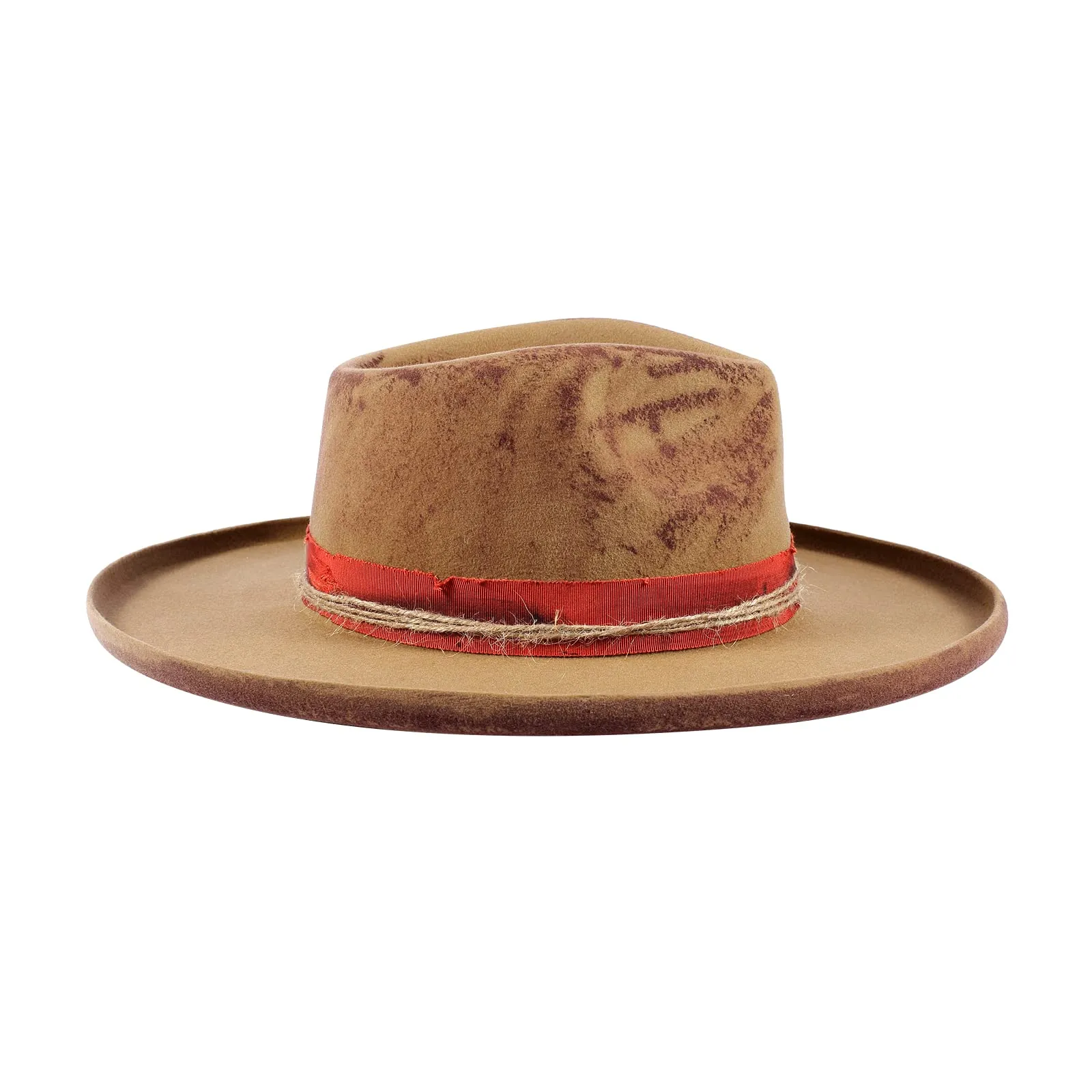 Distressed Wool Fedora-Urban Style