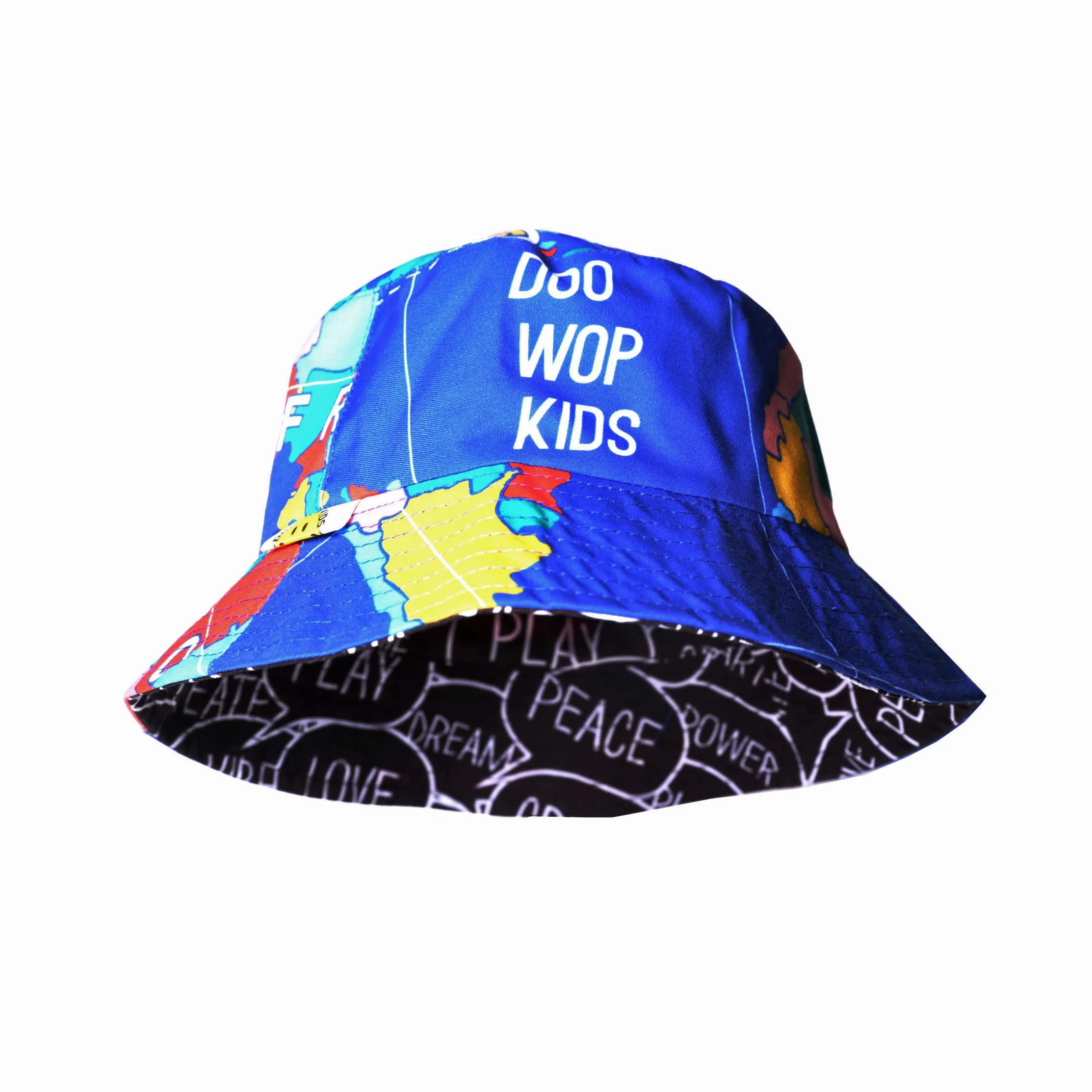 Doowop World Art Reversible Bucket Hat