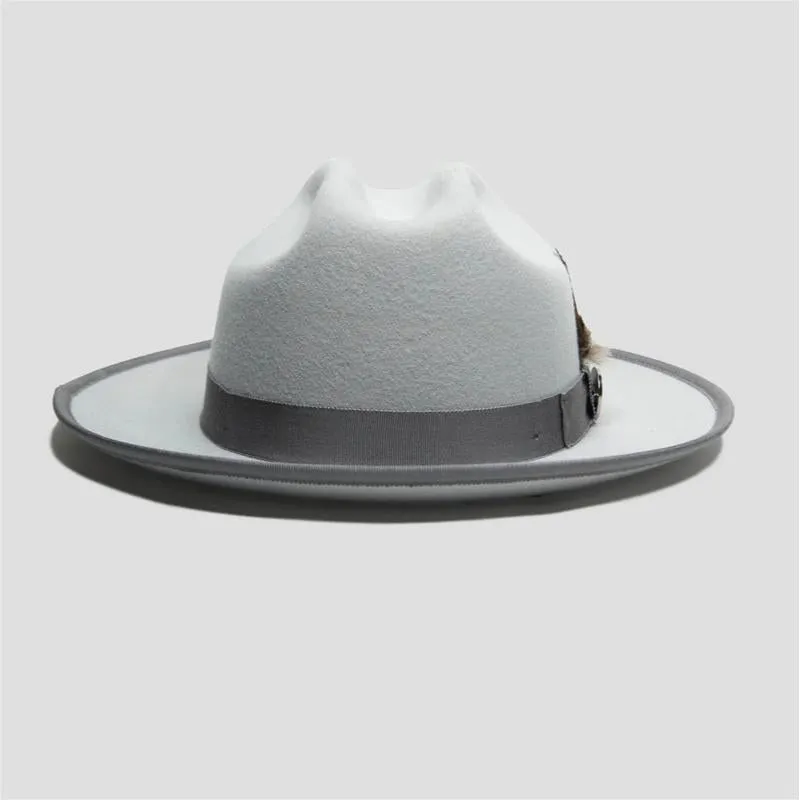 Fashionable Felt Fedora Hat Beige