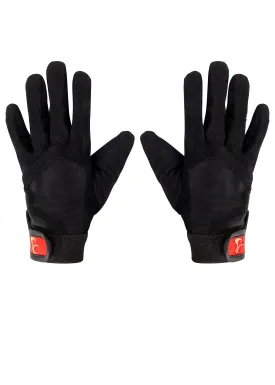 Gloves Black Red Strap By Pc Racewear