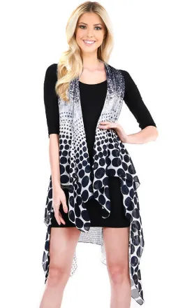 SN32 Polka Dot Pattern Long Vest