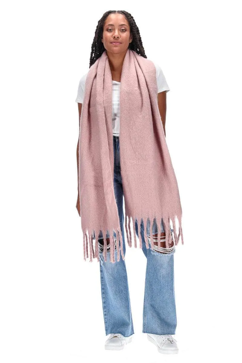 Tassel Scarf Dusty Pink