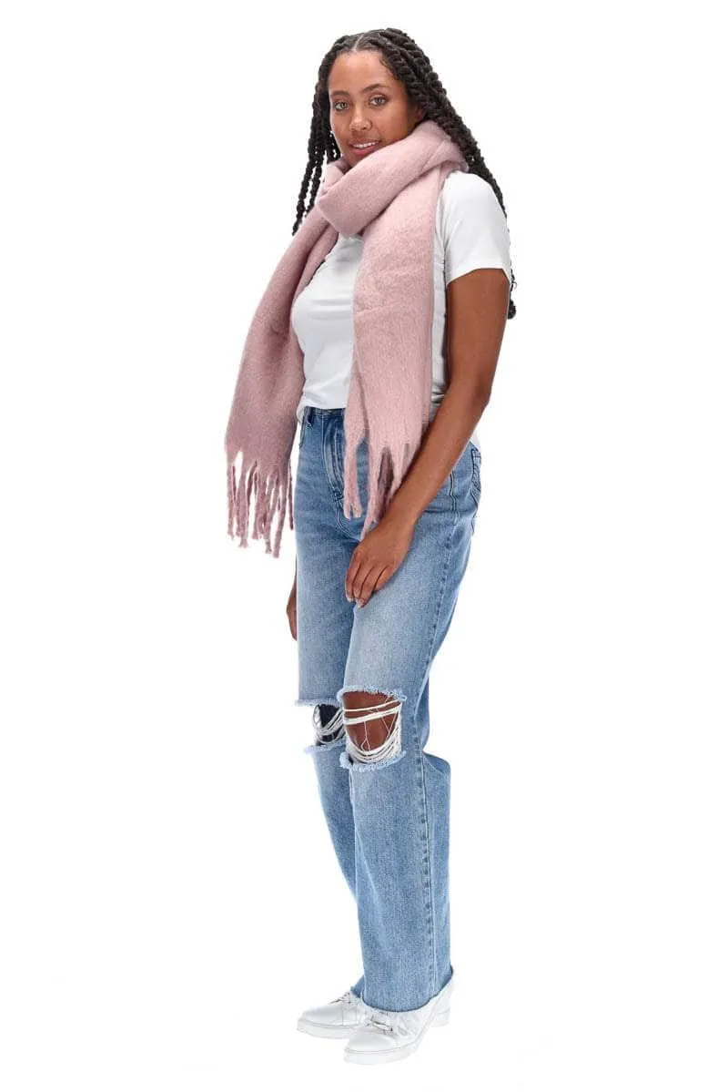 Tassel Scarf Dusty Pink