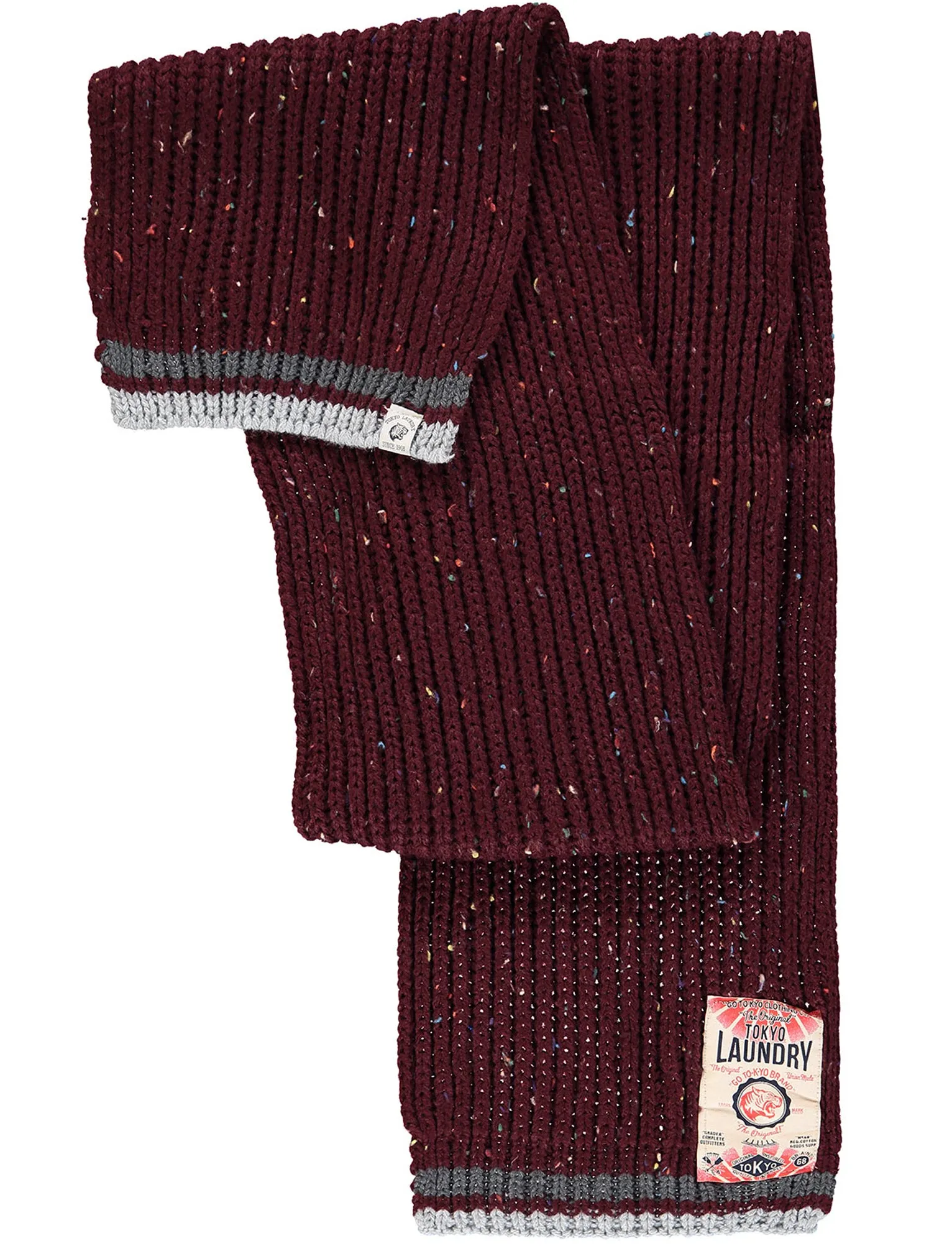 Walker Bobble Hat And Scarf 2pc Set in Oxblood - Tokyo Laundry